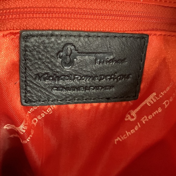 Michael Rome Designs Leather Tote Handbag - Picture 8 of 8